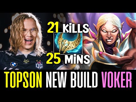 Topson INVOKER Farming Heroes - 21 KILLS in just 25 Minutes Game DOTA 2