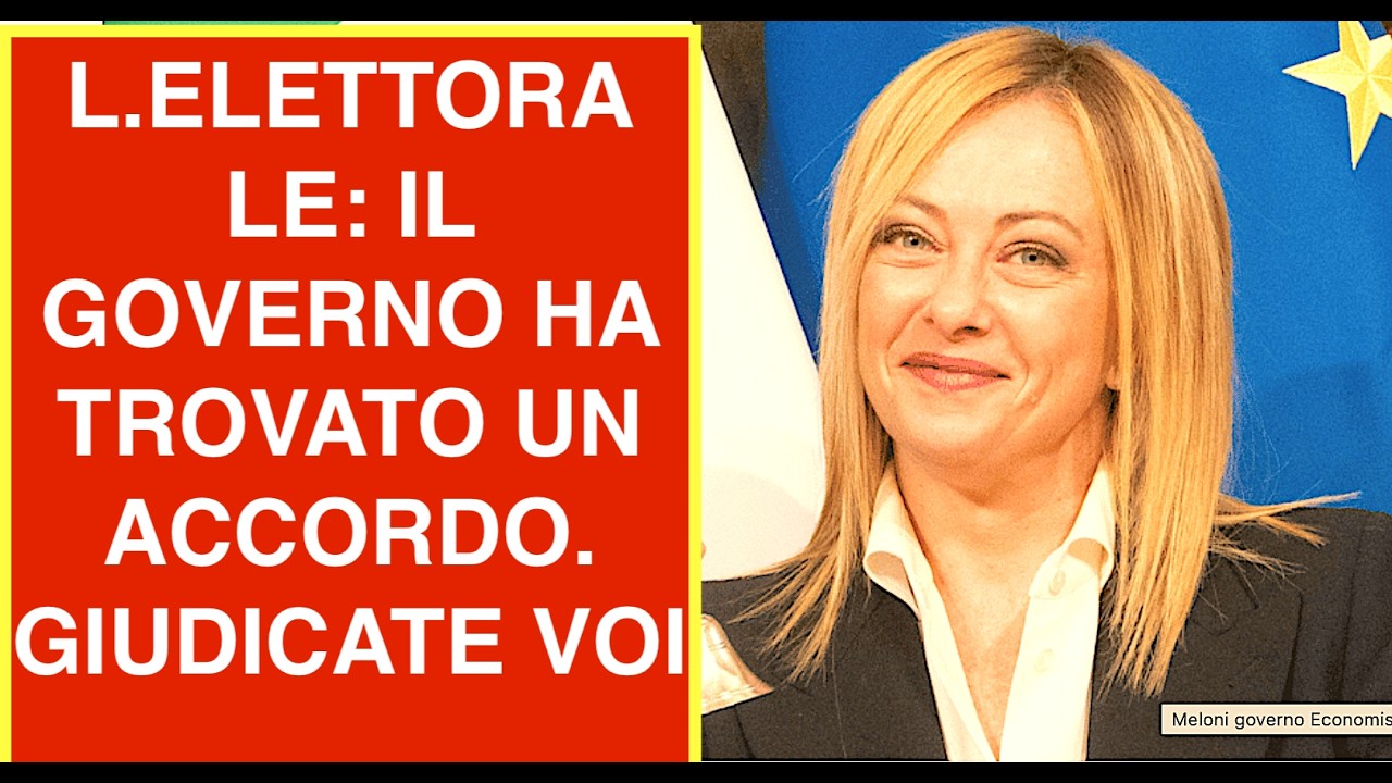 LEGGE ELETTORALE: IL CENTRODESTRA HA TROVATO UN ACCORDO.  GIUDICATE VOI