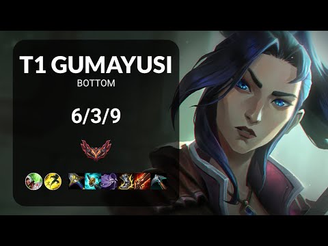 T1 Gumayusi Caitlyn vs Draven BOTTOM - KR  Patch 13.24