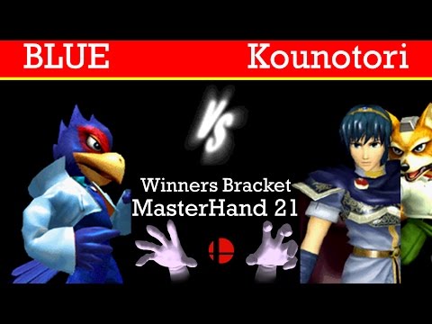 MasterHand 21 Winners Bracket - BLUE(Falco) vs. Kounotori(Marth,Fox)