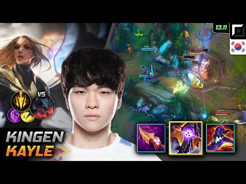 Kingen Kayle Top Build Riftmaker Lethal Tempo - LOL KR GrandMaster Patch 13.11