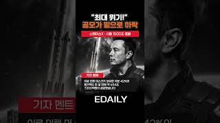 스페이스X 공모가 이하로 하락…시총 1500조 증발
