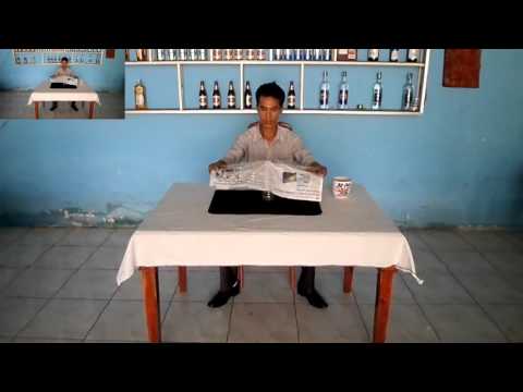 Bottle Through Table by Hoang Sam