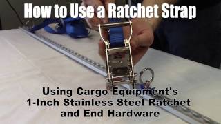 How to Use a Ratchet Strap in One Minute