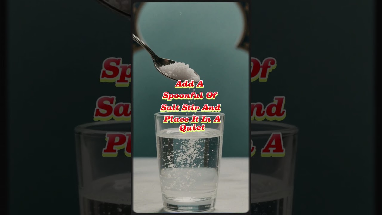 This Salt Water Trick Reveals Hidden Negativity in Your Home! #fengshui #wealth #energy