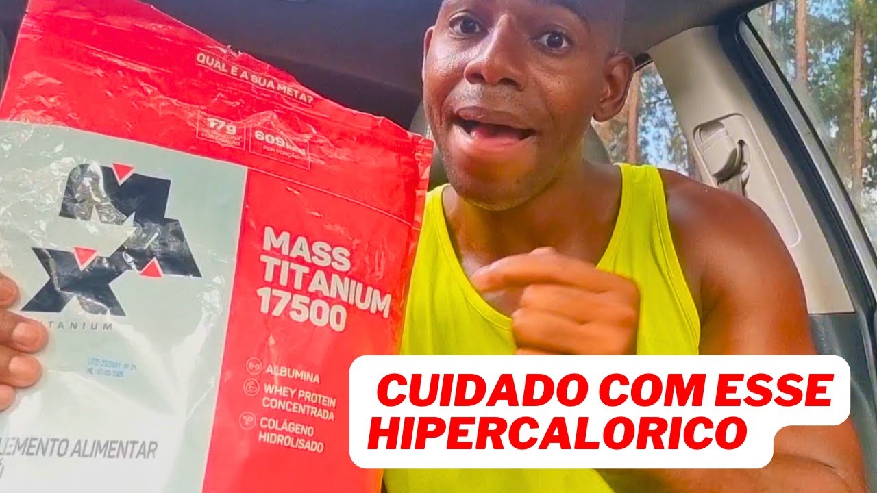 Miniatura da avaliação em vídeo de Hipercalórico Max Titanium Mass Titanium 17500 Zero Lactose 2,4kg Titânio