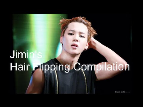 BTS Jimin Hair Flipping Compilation