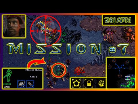 StarCraft 1 BROODWAR - ZERG (Mission #07: Drawing of the Web)