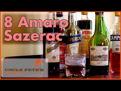 How Many Amari Do YOU Have? || 8 Amaro Sazerac!