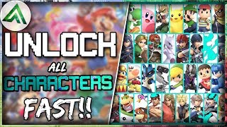 NEW METHOD!? How to Unlock All Characters FAST!! Super Smash Bros. Ultimate
