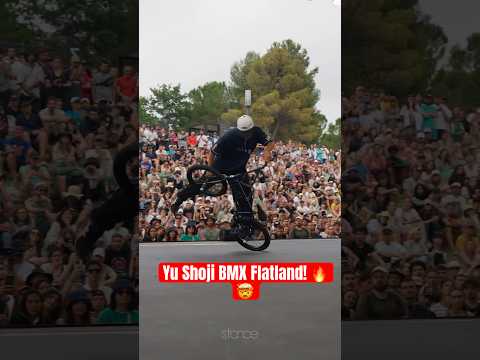 Congratulations to Yu Shoji getting first place BMX Flatland at Fise getting the crowd hype! 🔥