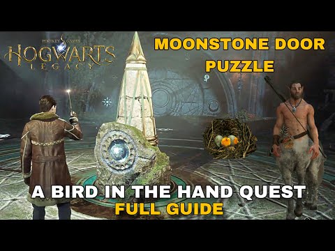 HOGWARTS LEGACY - MOONSTONE DOOR PUZZLE | POPPY’S (A BIRD IN THE HAND) QUEST FULL GUIDE