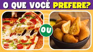 🔄 O QUE VOCÊ PREFERE? Edição Comidas Famosas | Burguer Quiz