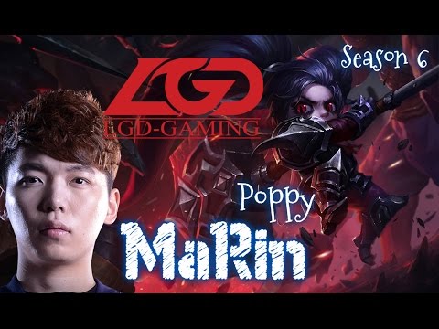 LGD MaRin POPPY Top vs Fiora - Patch 6.2 KR | League of Legends