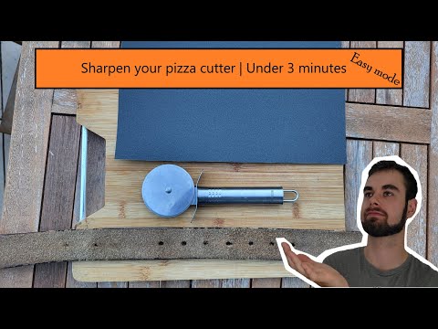 Sharpen your pizza cutter | Under 3 minutes