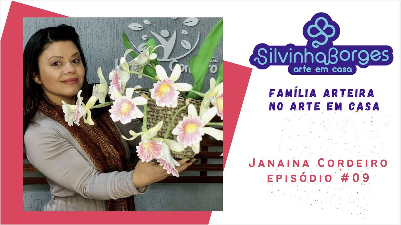 Fazendo a Orquidea Tichopilia Suavis em E.V.A - Família Arteira com Janaína Cordeiro