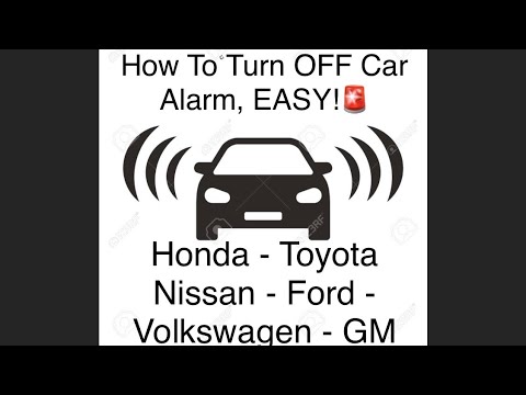 TURN OFF CAR ALARM! Easy! No Key Fob needed. No Parts to Remove. Older cars 🚨