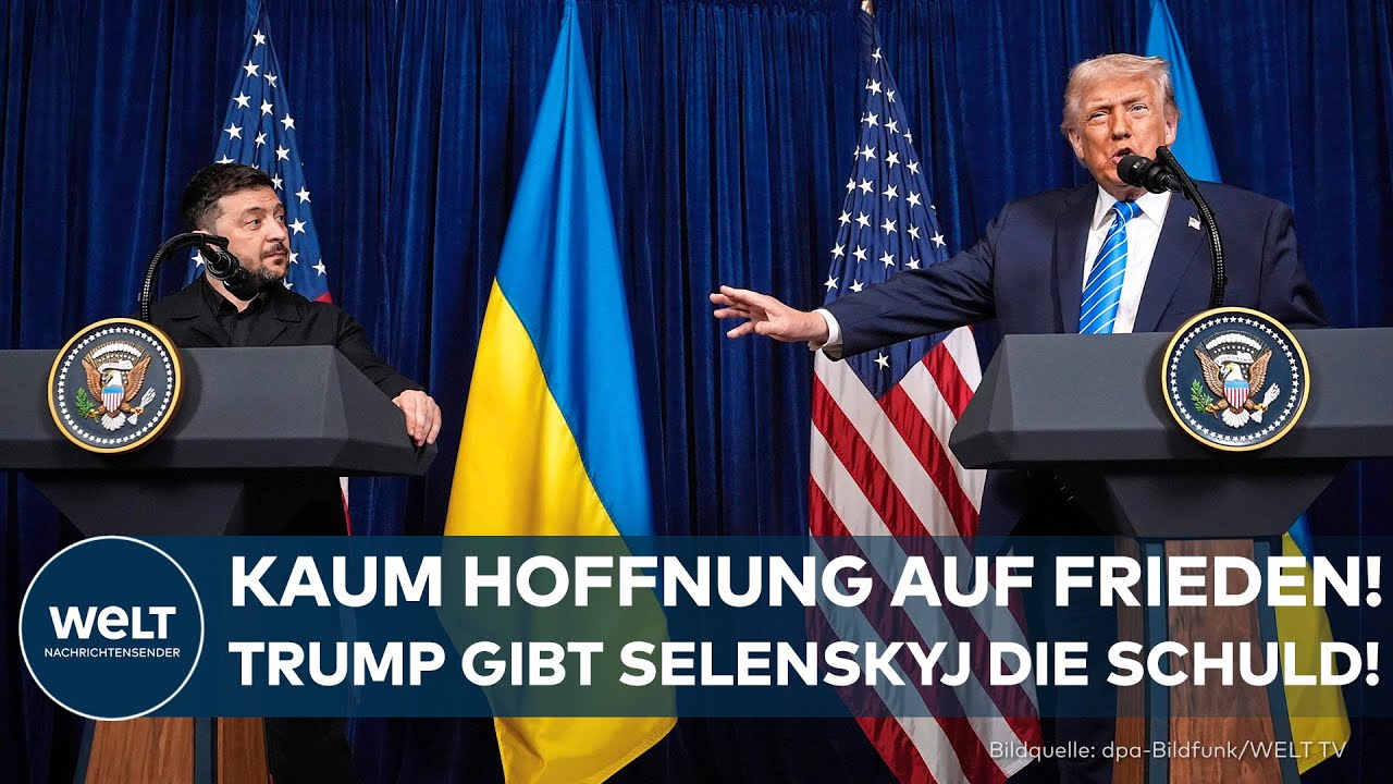 RUSSLAND-UKRAINE-KRIEG: Keine Aussicht auf Frieden! US-Präsident Trump beschuldigt Selenskyj!