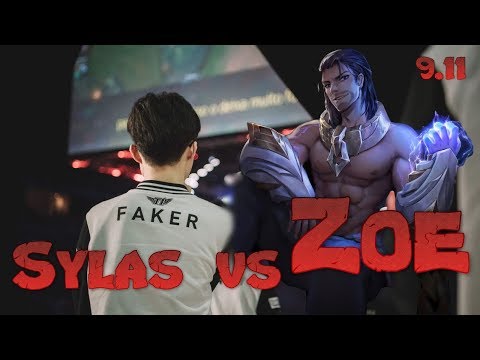 Faker - Sylas vs Zoe Mid - LoL Season 9 KR Ranked | League Of Legends