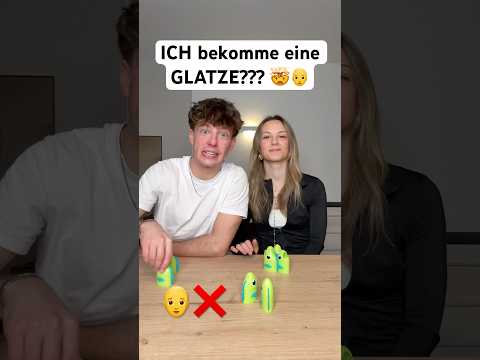 ICH muss mir eine GLATZE machen??? 😨🧑‍🦲 #couple #glatze #challenge