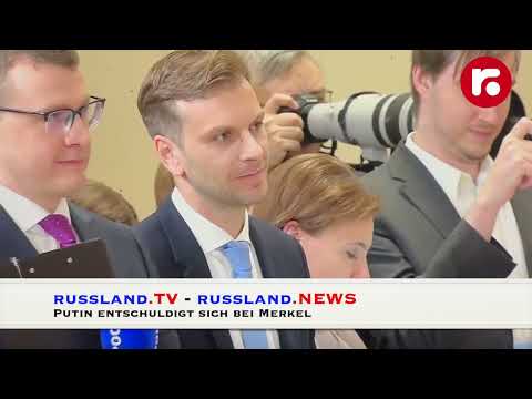 Putin entschuldigt sich bei Merkel für seinen Hund – russland.TV Putin entschuldigt sich bei Merkel für seinen Hund – russland.TV