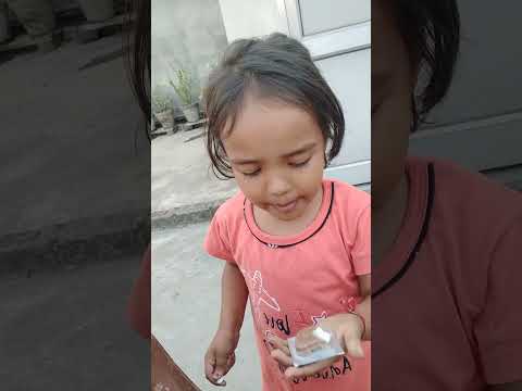 cute girl expressing chocolate ice cream