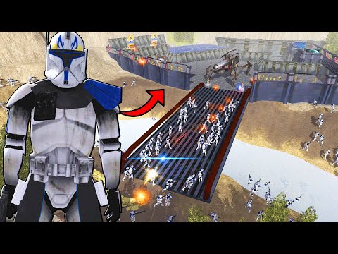 Captain Rex Assaults Grievous' SUPER FORTRESS!? - Men of War: Star Wars Mod Battle Simulator