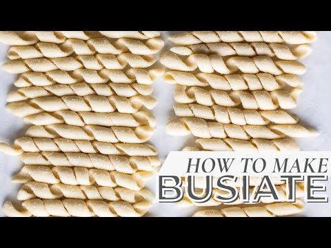 How to Make Busiate (Sicilian Spiral Pasta)