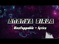 Ananya Birla - unstoppable lyrics video