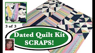♻️ 3 of 3 ♻️ The Scraps! THREE Charity Quilts from ONE QUILT KIT | $6.00 Dated Quilt Kit Makeover! |