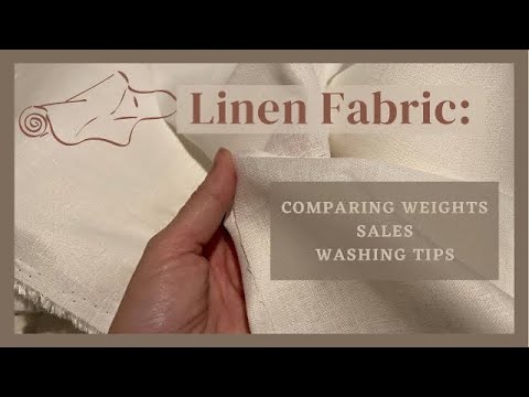 Linen Fabric! Where I Found A Super Sale, Comparing Weights, How to Wash (Hausfrau Friday)