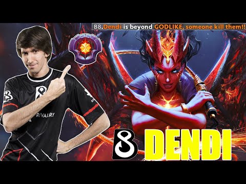 Dendi Master Tier Queen of Pain Pro Gameplay - Dota 2