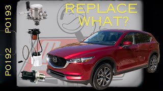 Mazda High Pressure Fuel Pump diagnostic and replacement. Fuel codes diagnosis.
