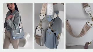 Modrá crossbody kabelka Laura Biaggi DX-F235-l.blue