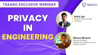 Privacy in Engineering | Tsaaro Exclusive Webinar | #PrivacyinEngineer