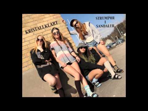 Strumpor i sandaler- KRISTALLKLART