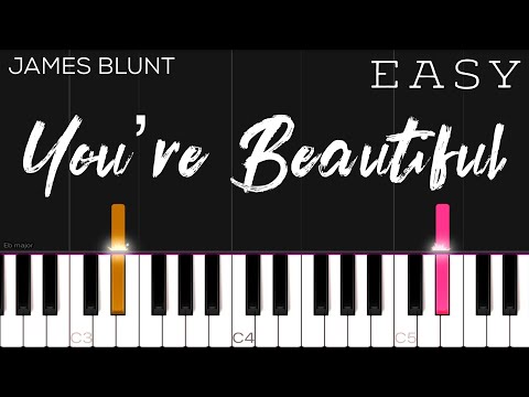 You're Beautiful - James Blunt piano tutorial