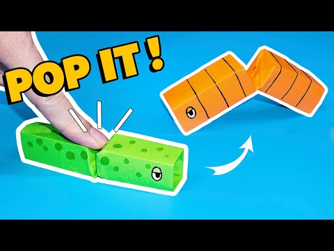 MOVING Origami BUTTON TOYS [origami pop it, origami fidget toy]