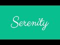 Learn How To Sign The Name Serenity Stylishly In Cursive Writing