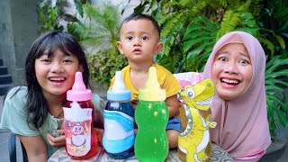 Download lagu AZAM MAKAN JELLY DOT KARAKTER 😱 BARENG KAKA DAN BERMAIN mp3