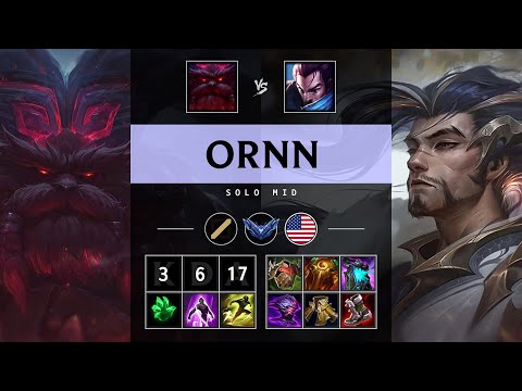 Ornn Mid vs Yasuo - NA Diamond Patch 25.14