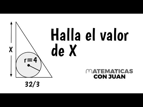 HALLAR EL CATETO DADO EL RADIO DE CIRCUNFERENCIA INSCRITA EN TRIÁNGULO RECTÁNGULO.