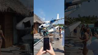 Seaplane Spins Out into a Water Villa… Someone’s Vacation Is Ruined ✈️