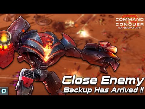 Close Enemy | C&C 3: Kanes Wrath, 4v4 vs Brutal Ai , Multiplayer Gameplay 2021