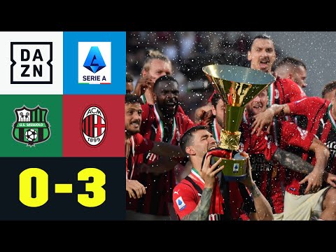 Nach elf Jahren wieder Meister! Milan holt 19. Scudetto: Sassuolo - AC Mailand 0:3 | Serie A | DAZN