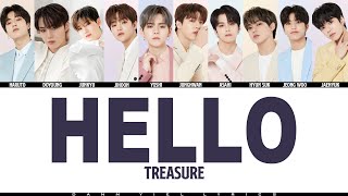 Download lagu TREASURE - HELLO (Color Coded Romanized/English Lyrics Video) mp3