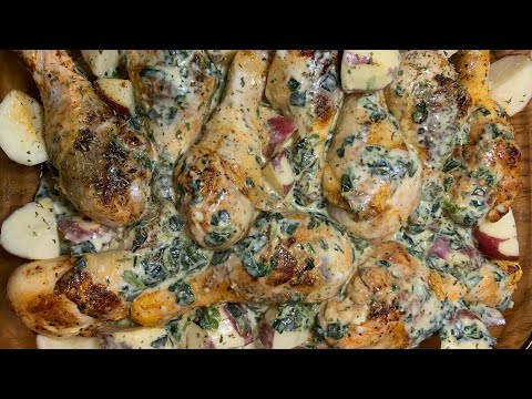 One Pan Creamy Garlic Chicken & Potatoes| Nadiya’s Lifestyle