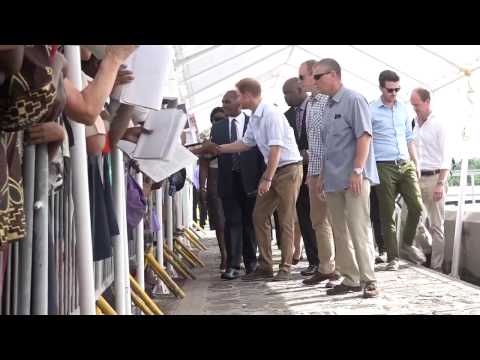 Prince Harry's Arrival In Nevis