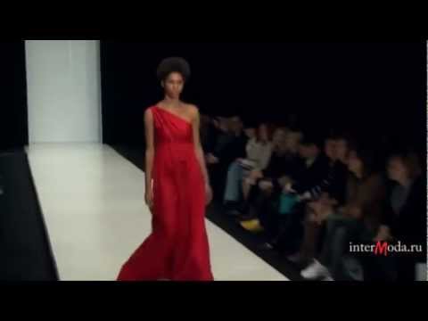 Model trips during Von Vonni Spring/Summer 2012 fashion show