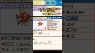 Soft resetting por un Magikarp Shiny en Pokemon Leaf Green #pokemon #shinypokemon